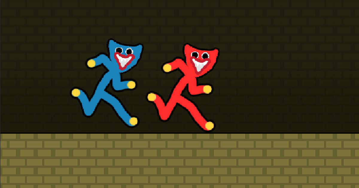 Image Red and Blue Stickman Huggy
