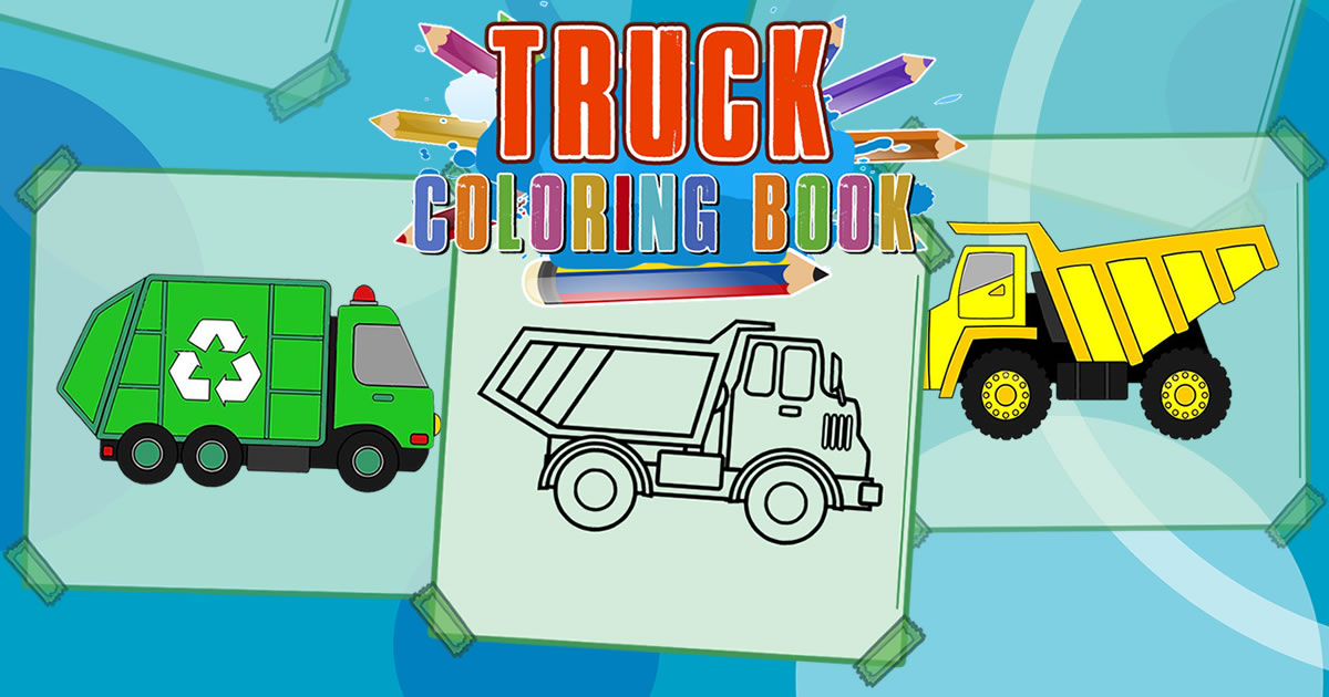 Image Truck Coloring Book